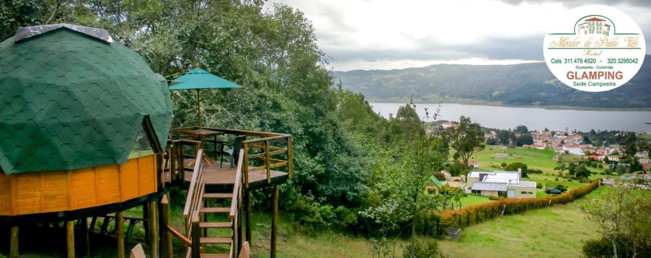 ホテル Glamping Sede Campestre Mirador De Pueblo Viejo グアタビータ エクステリア 写真