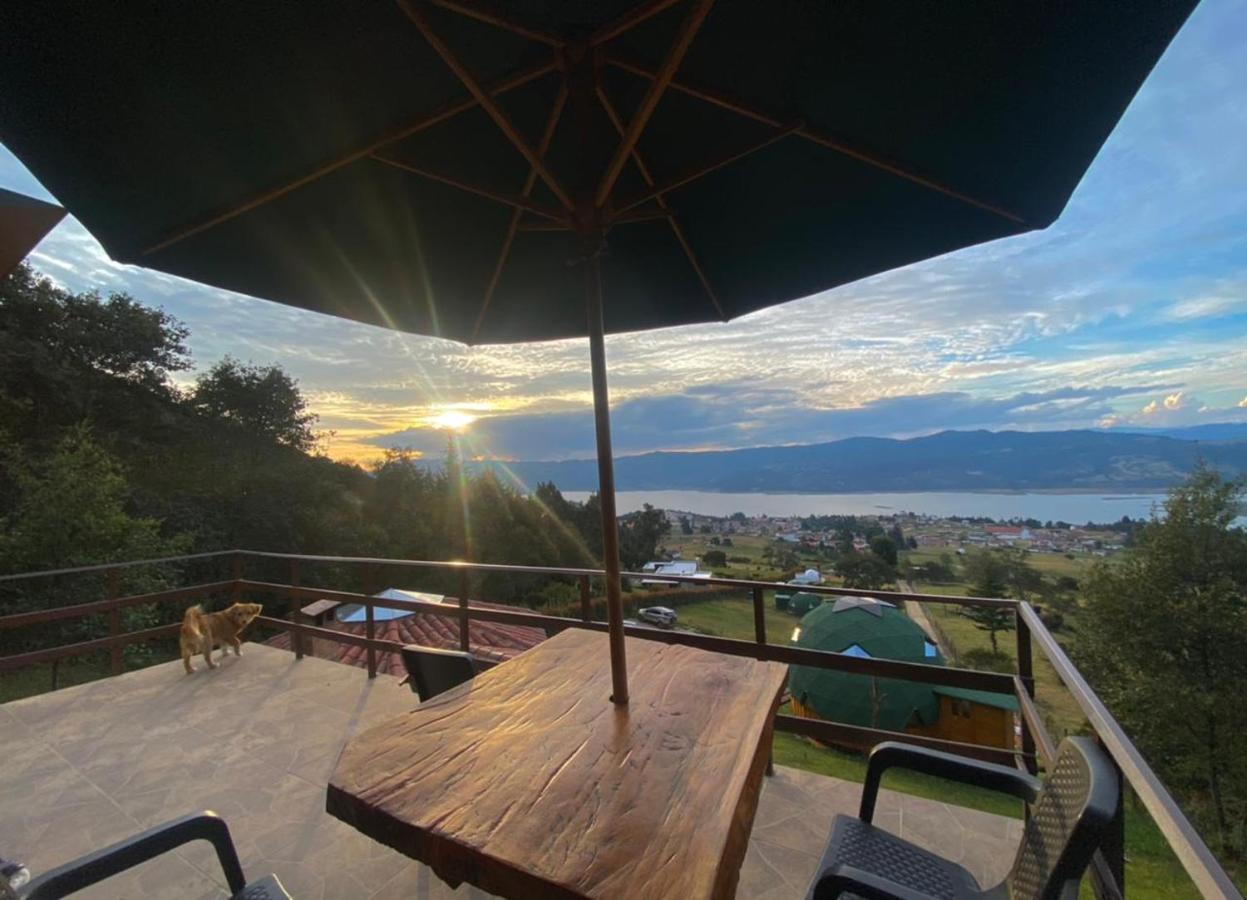 ホテル Glamping Sede Campestre Mirador De Pueblo Viejo グアタビータ エクステリア 写真